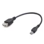 GEMBIRD USB OTG AF to Micro BM Cable 15cm - Black