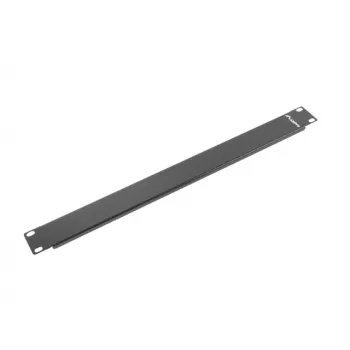 Blank panel LANBERG AK-1401-B, 1U 19 inch (482.6×44.5×8 mm), black