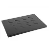 Rack shelf LANBERG AK-1001-B — 1U 19 inch metal shelf, 500×280 mm, black, 120 kg