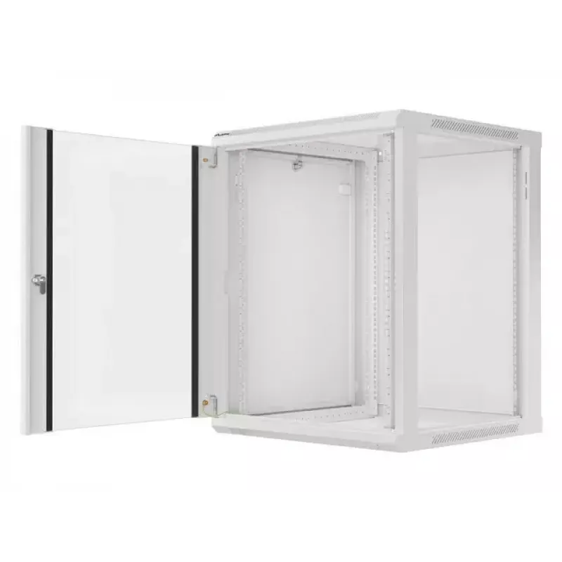 Lanberg WF01-6615-10S Wall Mount Rack Cabinet 15U 19 inch 600x600 mm Grey Glass Door