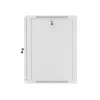 Lanberg WF01-6615-10S Wall Mount Rack Cabinet 15U 19 inch 600x600 mm Grey Glass Door