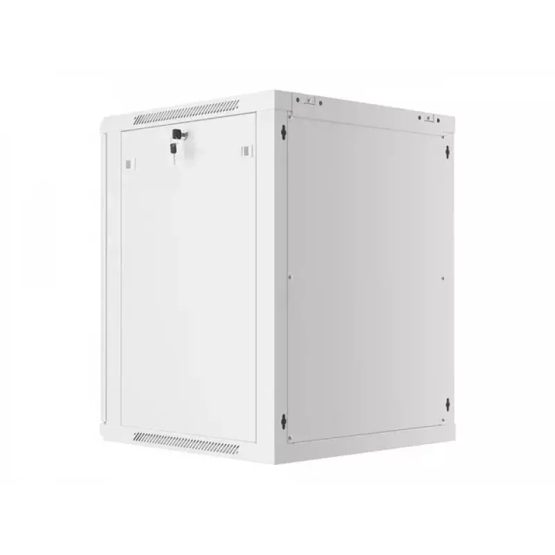 Lanberg WF01-6615-10S Wall Mount Rack Cabinet 15U 19 inch 600x600 mm Grey Glass Door