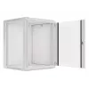 Lanberg WF01-6615-10S Wall Mount Rack Cabinet 15U 19 inch 600x600 mm Grey Glass Door