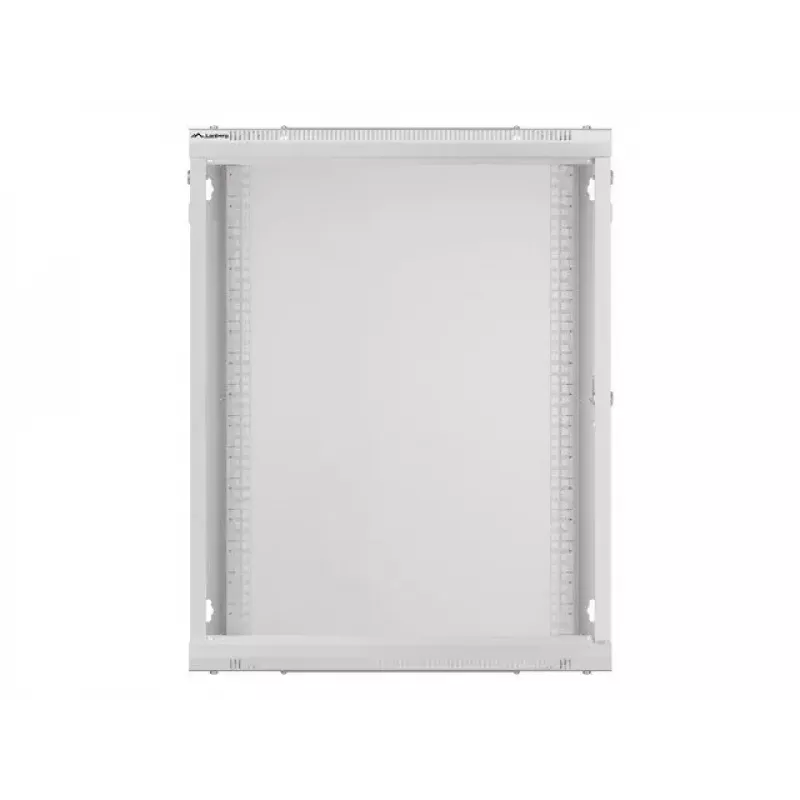 Lanberg WF01-6615-10S Wall Mount Rack Cabinet 15U 19 inch 600x600 mm Grey Glass Door