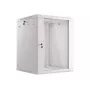 Lanberg WF01-6615-10S Wall Mount Rack Cabinet 15U 19 inch 600x600 mm Grey Glass Door