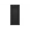 Lanberg WF01-6627-10B 27U 600x600mm Wall-Mount Rack Cabinet, Black, Flat-Pack, IP20, 60kg Load