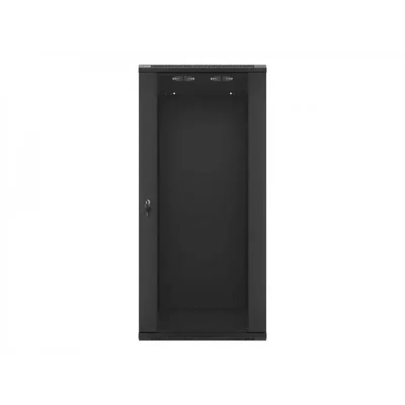 Lanberg WF01-6627-10B 27U 600x600mm Wall-Mount Rack Cabinet, Black, Flat-Pack, IP20, 60kg Load