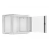 Lanberg WF01-6409-10S Wall-Mounted Rack Cabinet 9U 19 inch 600x450 mm Grey, 60 kg Load, Glass Door