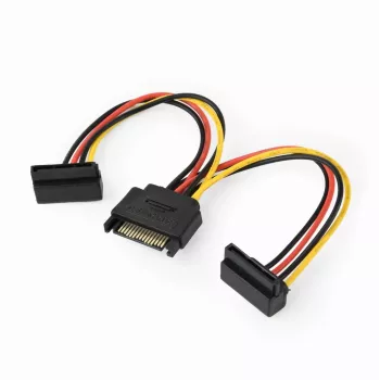 GEMBIRD SATA Power Splitter Cable With Angled Output Connectors, 15cm
