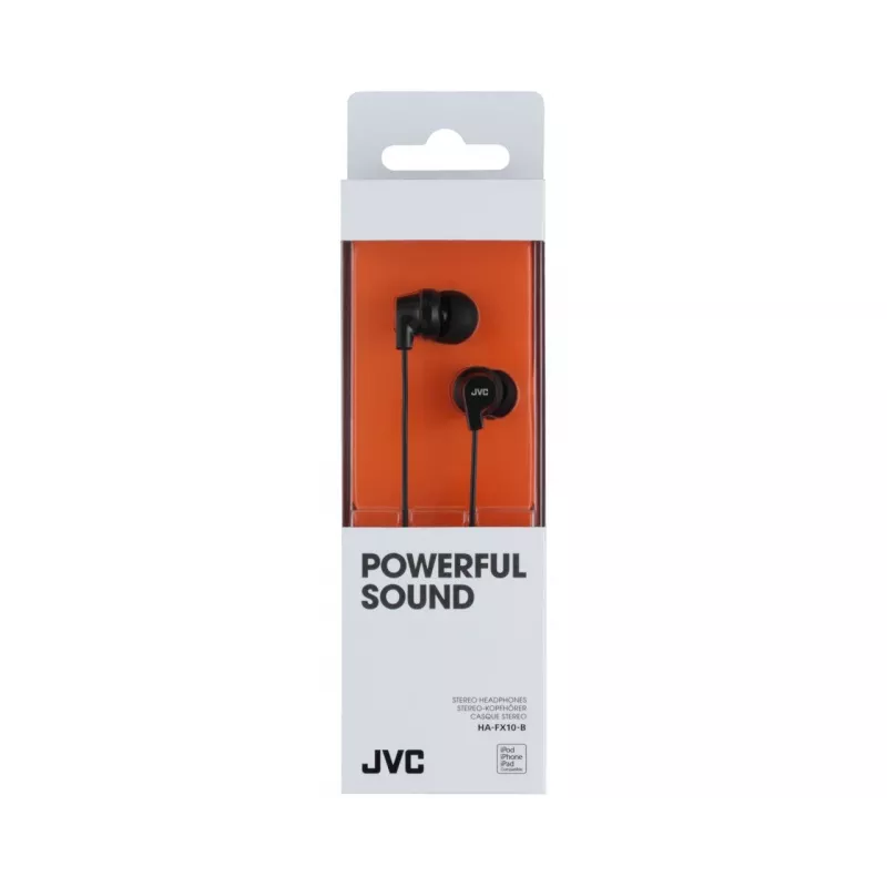 JVC HA-FX10-B-E Colourful inner-ear headphones