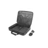 Briefcase NATEC Doberman 39.6 cm (15.6 inch) Polyester Black, shock resistant, 3 compartments