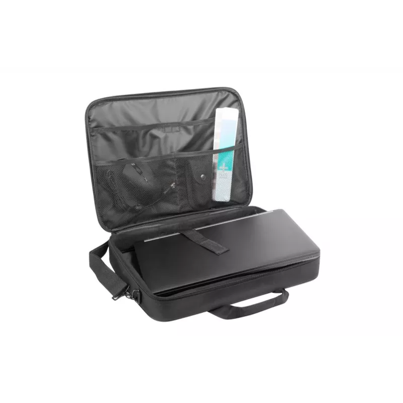 Briefcase NATEC Doberman 39.6 cm (15.6 inch) Polyester Black, shock resistant, 3 compartments