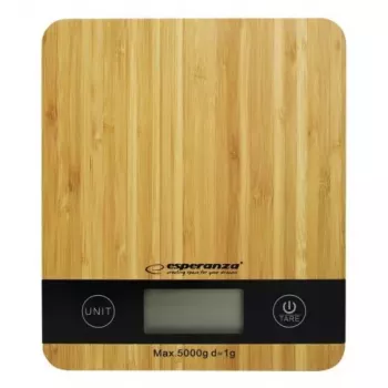 Electronic kitchen scale ESPERANZA EKS005 — 5 kg capacity, 1 g accuracy, bamboo platform