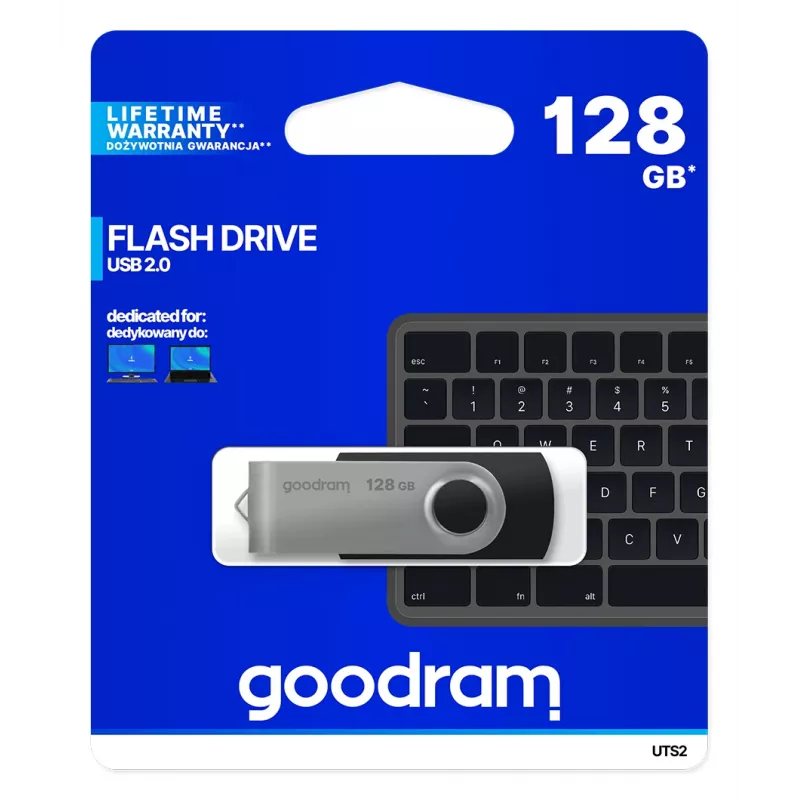 Goodram UTS2 USB flash drive 128 GB USB Type-A 2.0 Black