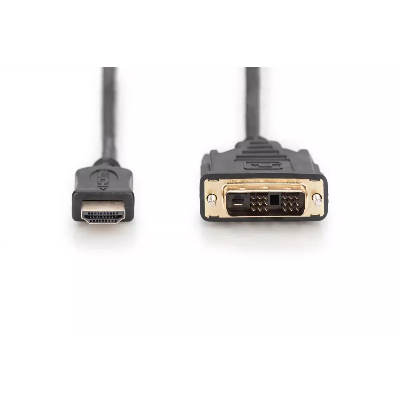 DIGITUS ASSMANN HDMI adapter cable, type A-DVI(18+1) M/M, 2m Full HD black