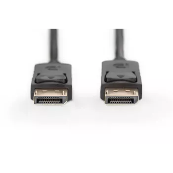 DIGITUS DisplayPort connection cable, DP M/M, 10m w/interlock, Full HD 1080p black