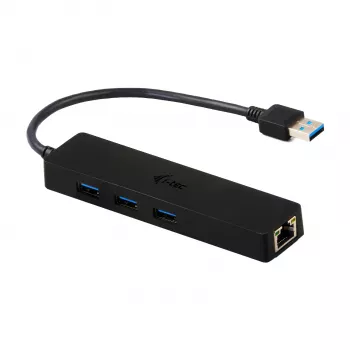 i-tec Advance USB 3.0 Slim HUB 3 Port Gigabit Ethernet Adapter Black