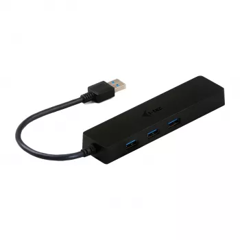 i-tec Advance USB 3.0 Slim HUB 3 Port Gigabit Ethernet Adapter Black
