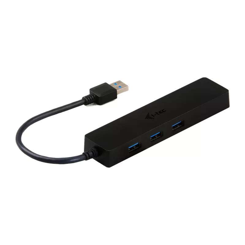 i-tec Advance USB 3.0 Slim HUB 3 Port Gigabit Ethernet Adapter Black