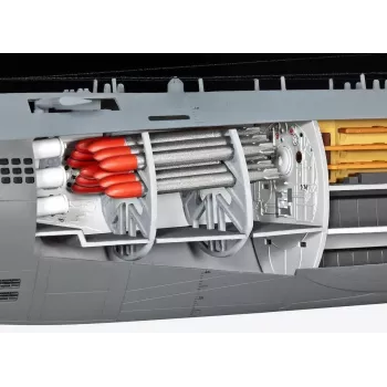 Submarine model Revell U-Boot Typ XXI U 2540 &Interieur