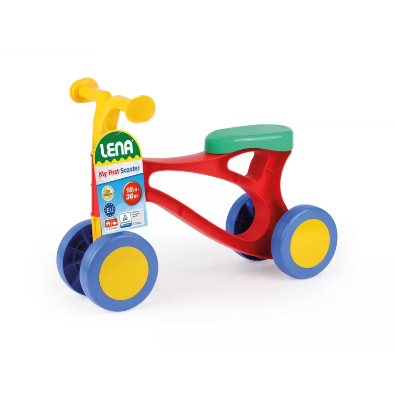 Lena My First Scooter Multicoloured, 1.5 yr(s), 4 wheel(s), Blue, Green, Orange, Red