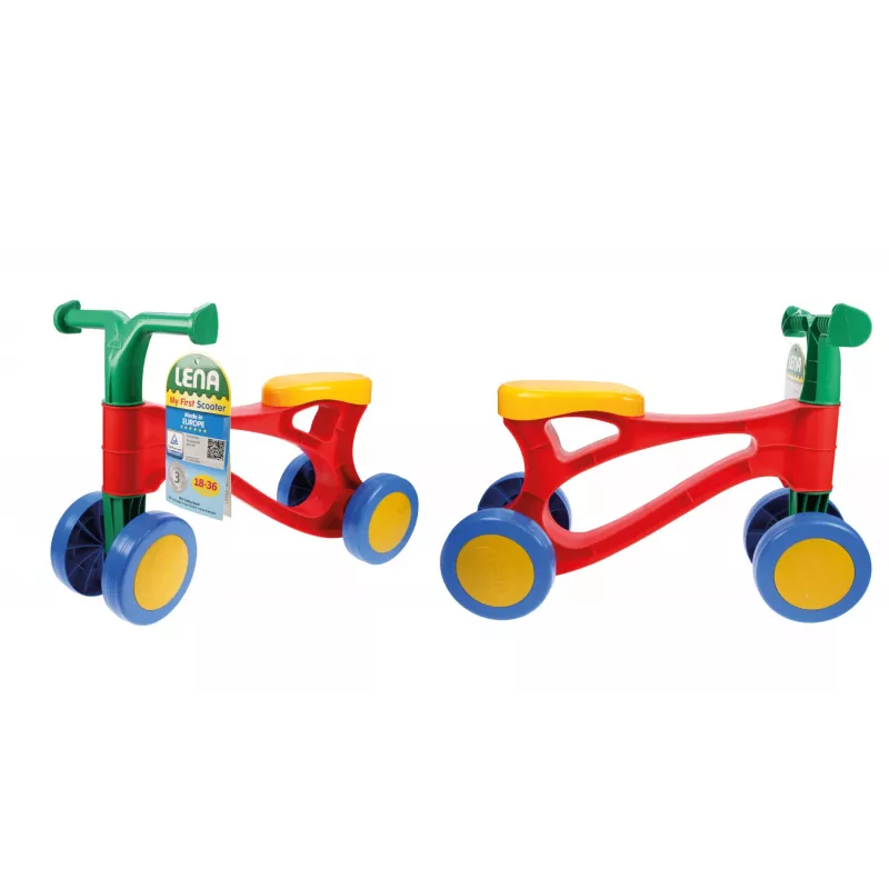 Lena My First Scooter Multicoloured, 1.5 yr(s), 4 wheel(s), Blue, Green, Orange, Red