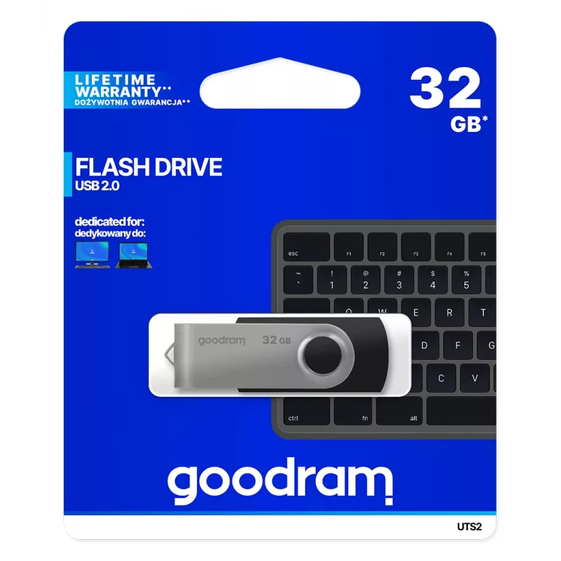 Goodram UTS2 USB flash drive 32 GB USB Type-A 2.0 Black