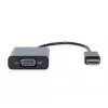DIGITUS HDMI to VGA converter adapter Typ A - VGA (D-Sub) connector, 3.5mm audio jack black