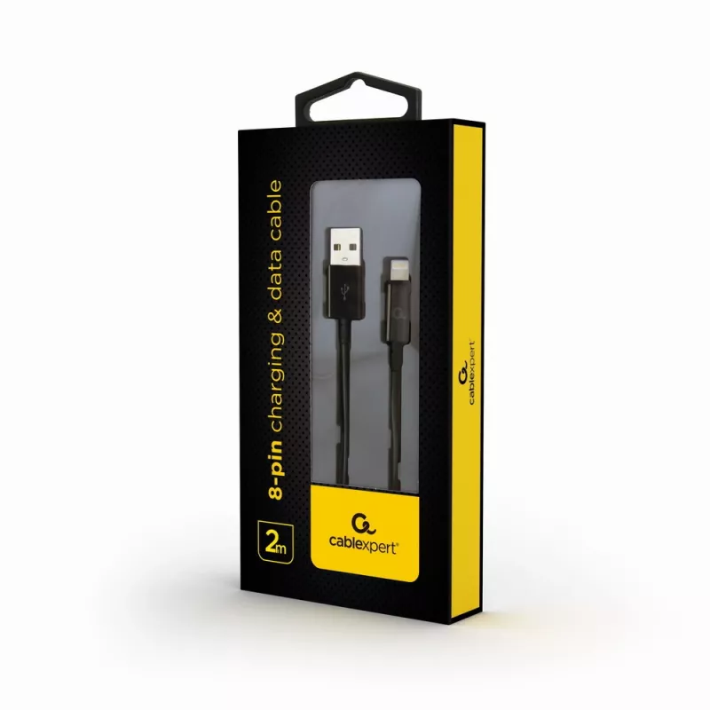 GEMBIRD USB To Apple Lightning Sync And Charging Cable, 2m - Black