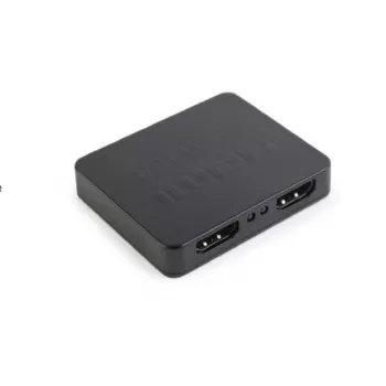 HDMI video splitter GEMBIRD DSP-2PH4-03 — 2x HDMI outputs, up to 3840×2160, 225 MHz bandwidth, HDCP, 5 V DC, black