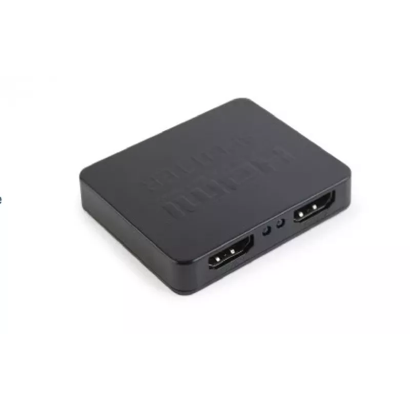 HDMI video splitter GEMBIRD DSP-2PH4-03 — 2x HDMI outputs, up to 3840×2160, 225 MHz bandwidth, HDCP, 5 V DC, black