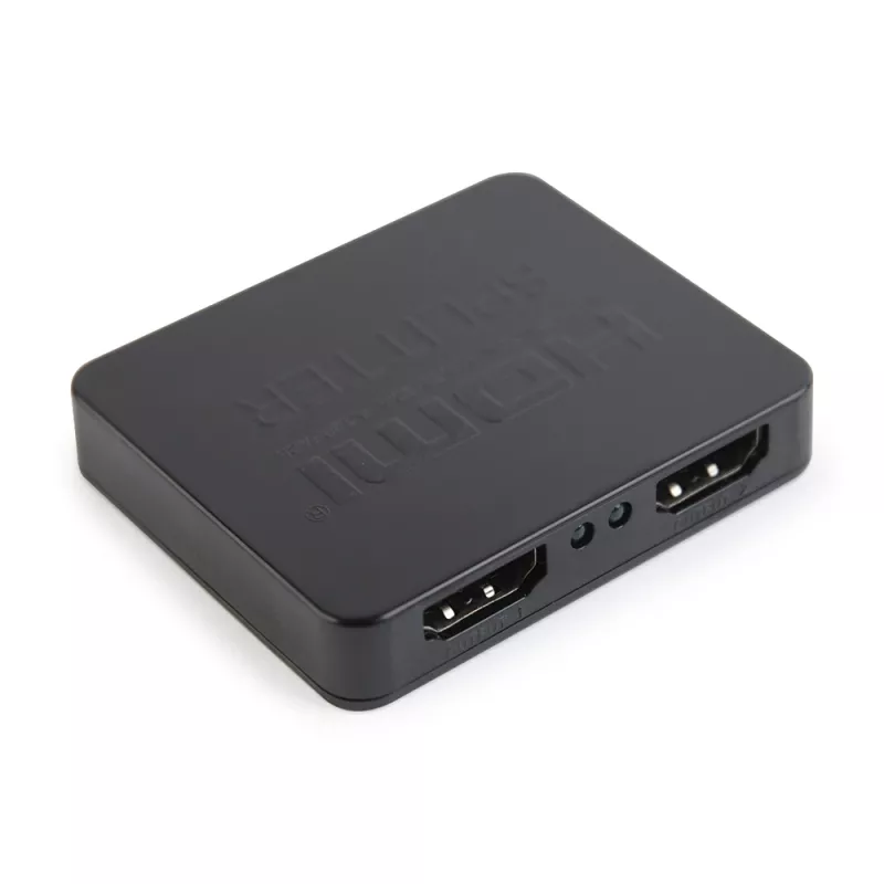 HDMI video splitter GEMBIRD DSP-2PH4-03 — 2x HDMI outputs, up to 3840×2160, 225 MHz bandwidth, HDCP, 5 V DC, black