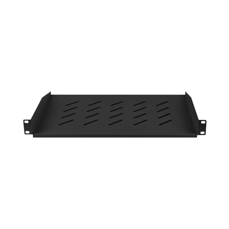 Rack shelf LANBERG AK-1008-B 1U 19 inch depth 315 mm width 482.6 mm height 44.5 mm black max load 25 kg