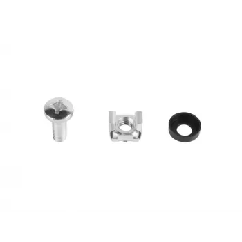 Mounting kit LANBERG AK-1302-S — stainless steel, 50 pcs, includes cage nuts and screws