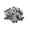Mounting kit LANBERG AK-1302-S — stainless steel, 50 pcs, includes cage nuts and screws