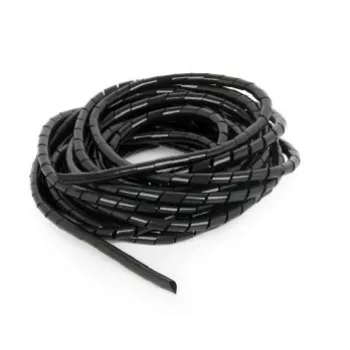 GEMBIRD 12mm Spiral Cable Wrap, 10m - Black