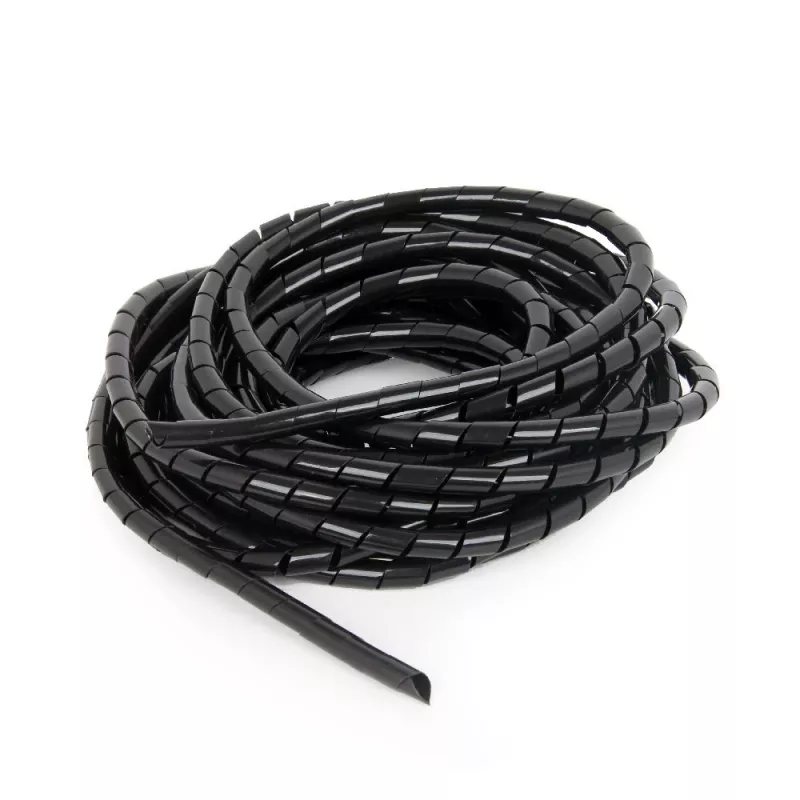 GEMBIRD 12mm Spiral Cable Wrap, 10m - Black