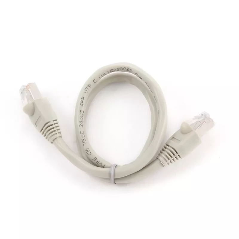 Networking cable Gembird Cat6 U/UTP PP6U-0.5M, 0.5 m, RJ-45 male to RJ-45 male, white, AWG24