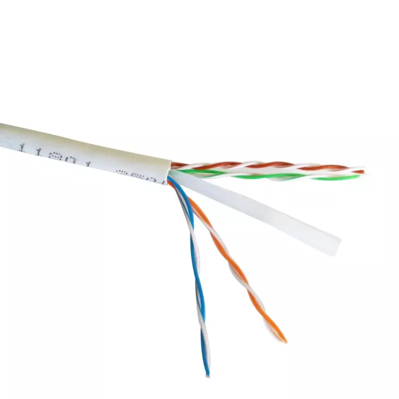 Networking cable Gembird Cat6 U/UTP PP6U-0.5M, 0.5 m, RJ-45 male to RJ-45 male, white, AWG24