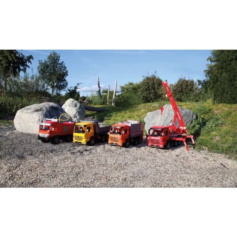 Lena GIGA TRUCKS Fire Crane truck Arocs, Crane truck model, 3 yr(s), Black, Grey, Red