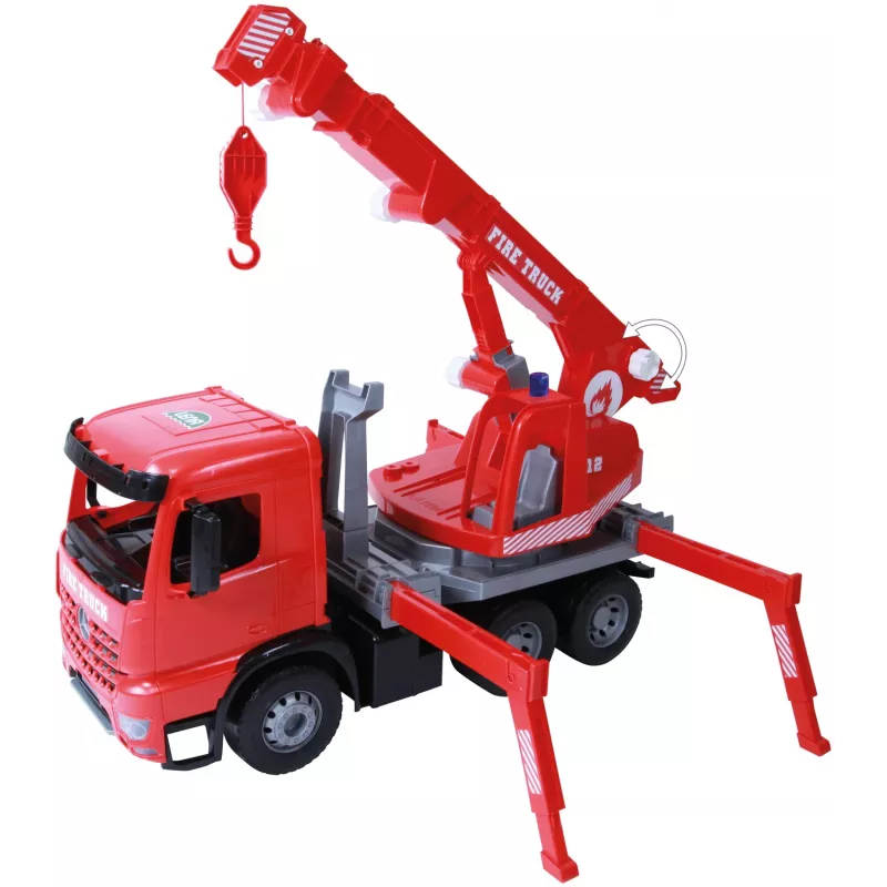 Lena GIGA TRUCKS Fire Crane truck Arocs, Crane truck model, 3 yr(s), Black, Grey, Red