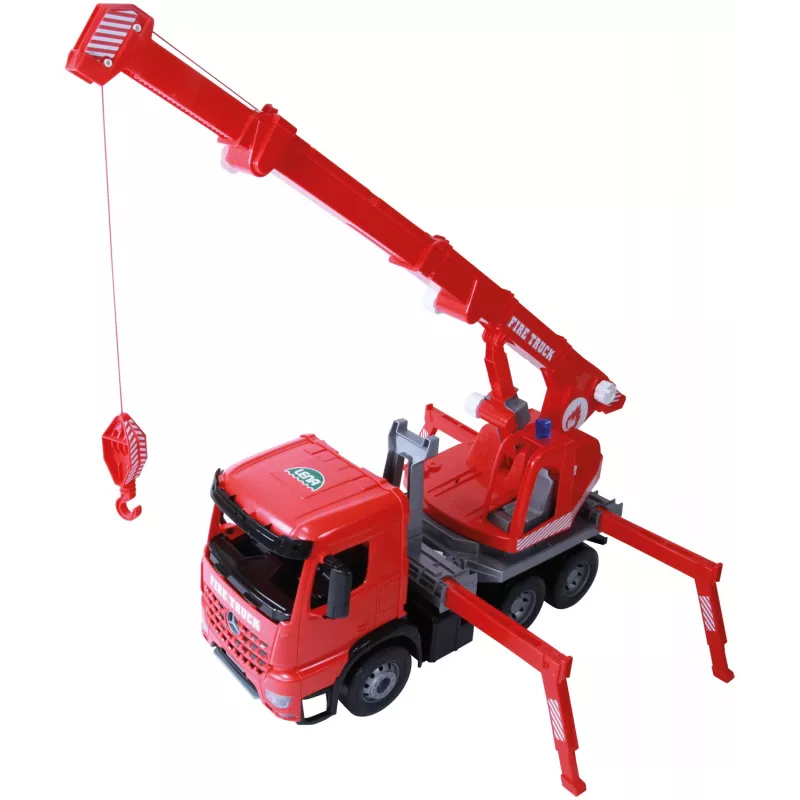 Lena GIGA TRUCKS Fire Crane truck Arocs, Crane truck model, 3 yr(s), Black, Grey, Red