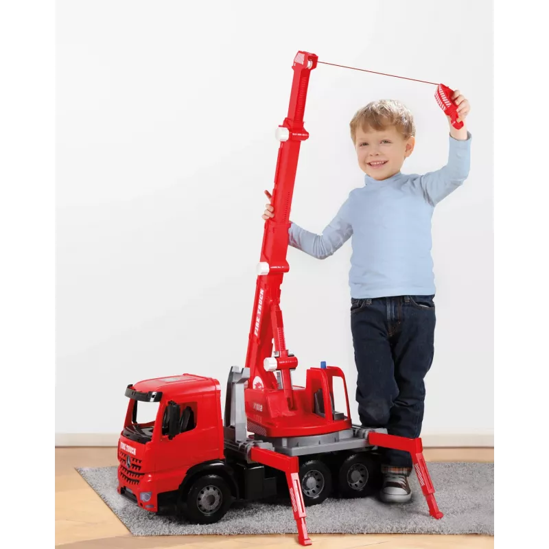 Lena GIGA TRUCKS Fire Crane truck Arocs, Crane truck model, 3 yr(s), Black, Grey, Red