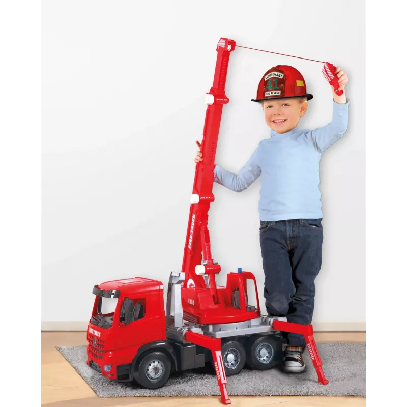 Lena GIGA TRUCKS Fire Crane truck Arocs, Crane truck model, 3 yr(s), Black, Grey, Red