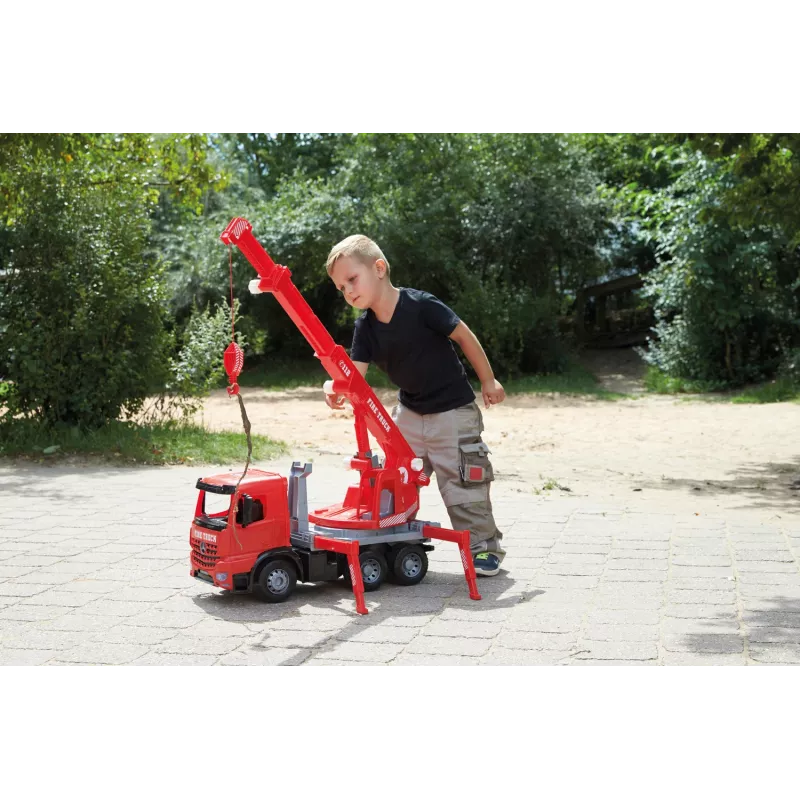 Lena GIGA TRUCKS Fire Crane truck Arocs, Crane truck model, 3 yr(s), Black, Grey, Red
