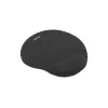 Mouse pad NATEC Marmot Black with gel wrist rest, fabric surface 245×225×22 mm