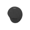Mouse pad NATEC Marmot Black with gel wrist rest, fabric surface 245×225×22 mm