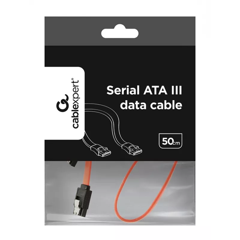 GEMBIRD SATA III Data Cable, Metal ClIPS, 50cm - Bulk Packing