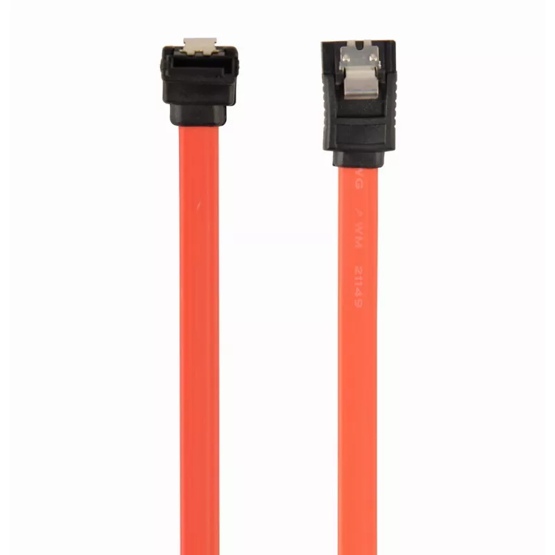 GEMBIRD SATA III Data Cable With 90 Degree Bent Connector, 50cm - Metal ClIPS