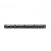 Patch panel 1U LANBERG PPU5-1024-B — 24-port CAT5e, metal, black, 445×32.5×44.5 mm